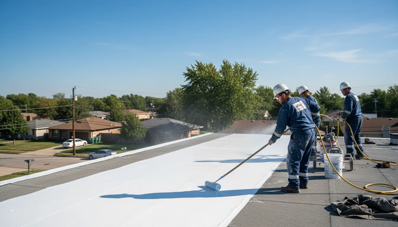 Commercial roof coating in Woodbridge, VA near me